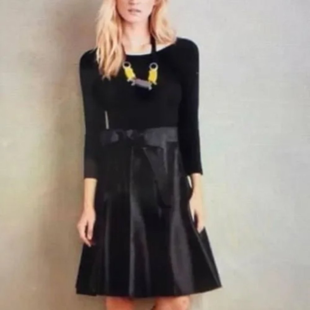 Anthropologie Black Party Dress by Maeve Size 00P